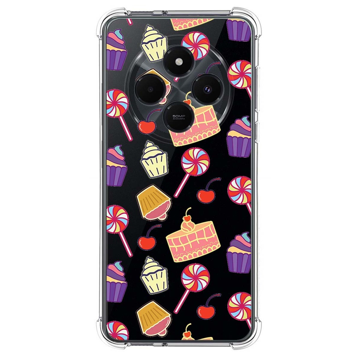 Funda Silicona Antigolpes para Xiaomi Poco C75 diseño Dulces 01 Dibujos