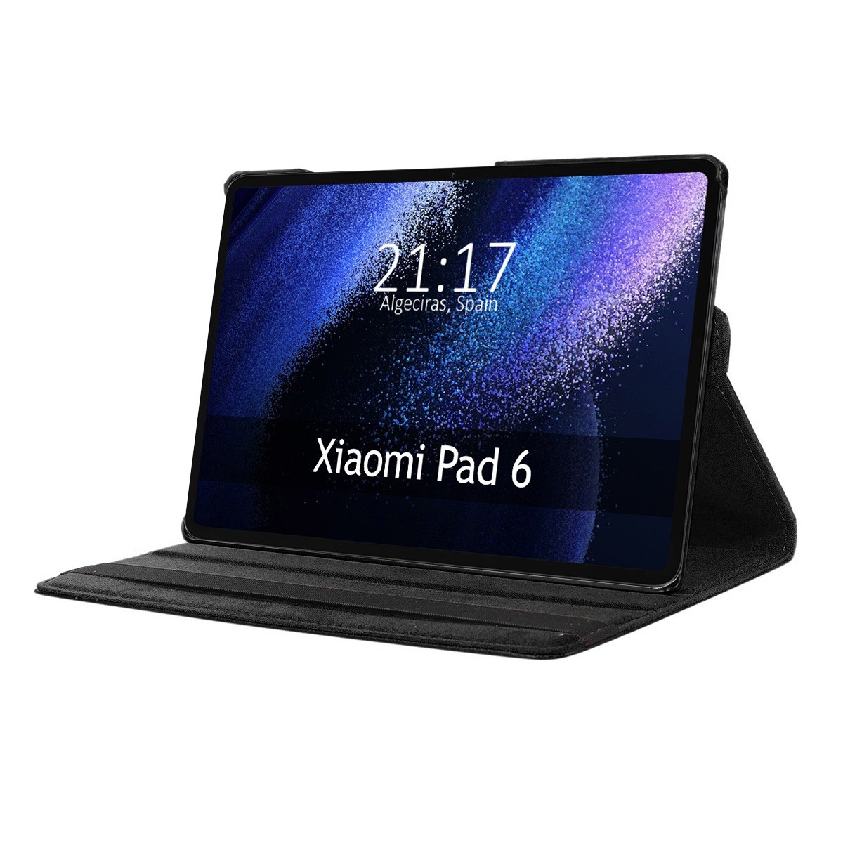 Funda Giratoria 360 para Xiaomi Pad 6 color Negra