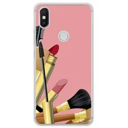 Funda Gel Tpu para Xiaomi Redmi S2 Diseño Brochas Dibujos