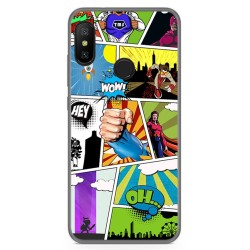 Funda Gel Tpu para Xiaomi Redmi 6 Pro / Mi A2 Lite Diseño Comic Dibujos