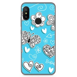 Funda Gel Tpu para Xiaomi Redmi 6 Pro / Mi A2 Lite Diseño Mariposas Dibujos