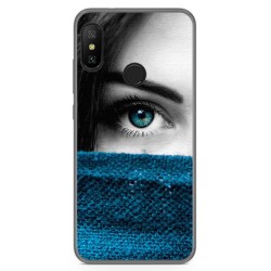 Funda Gel Tpu para Xiaomi Redmi 6 Pro / Mi A2 Lite Diseño Ojo Dibujos