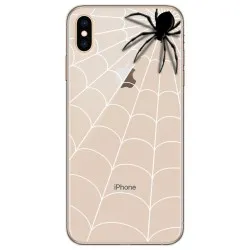 Funda Gel Transparente para Iphone XS Max Diseño Araña Dibujos