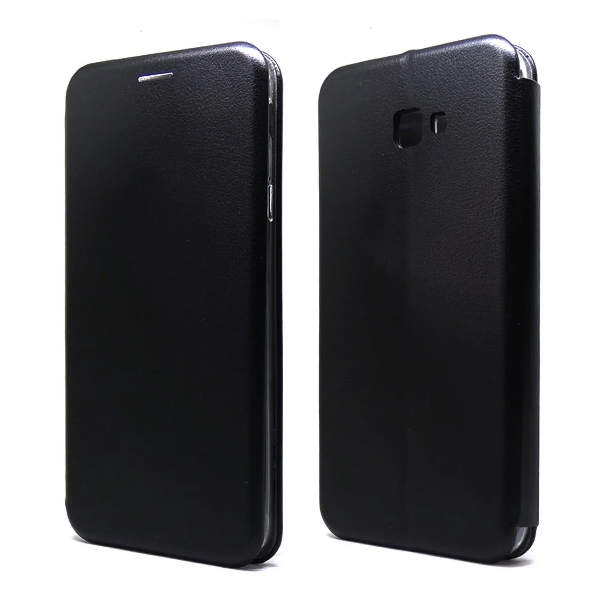 Funda Libro Soporte Magnética marca Forcell Negra para Samsung Galaxy J4+ Plus