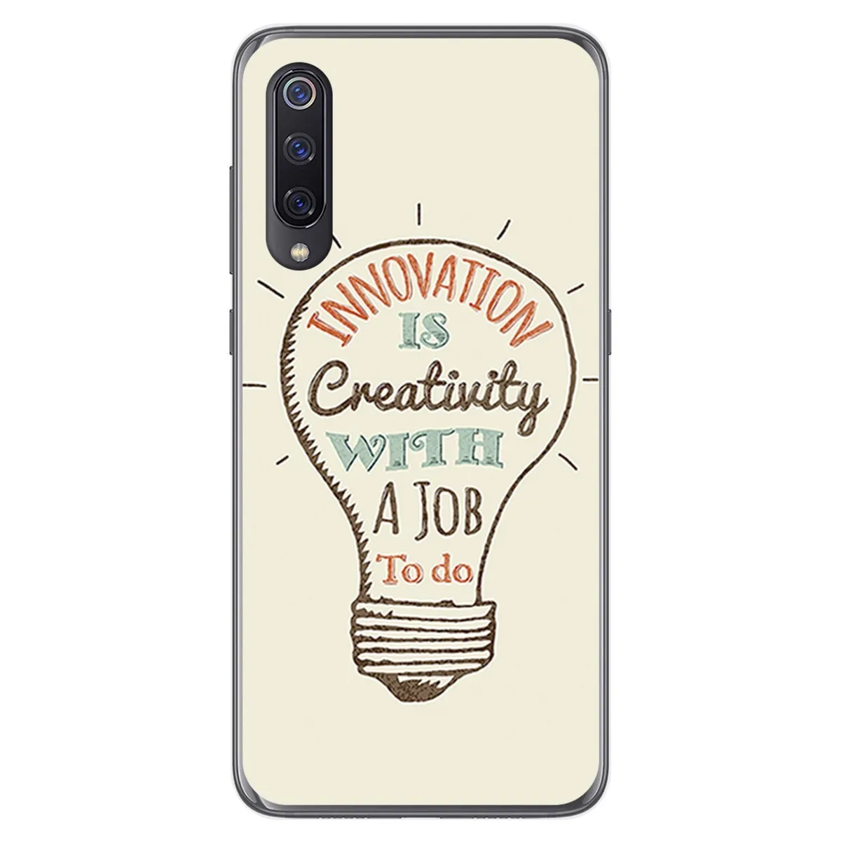 Funda Gel Tpu para Xiaomi Mi 9 diseño Creativity Dibujos