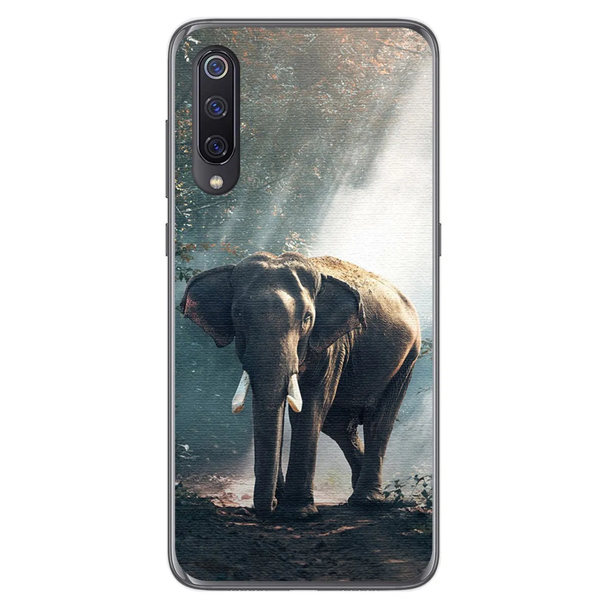 Funda Gel Tpu para Xiaomi Mi 9 diseño Elefante Dibujos
