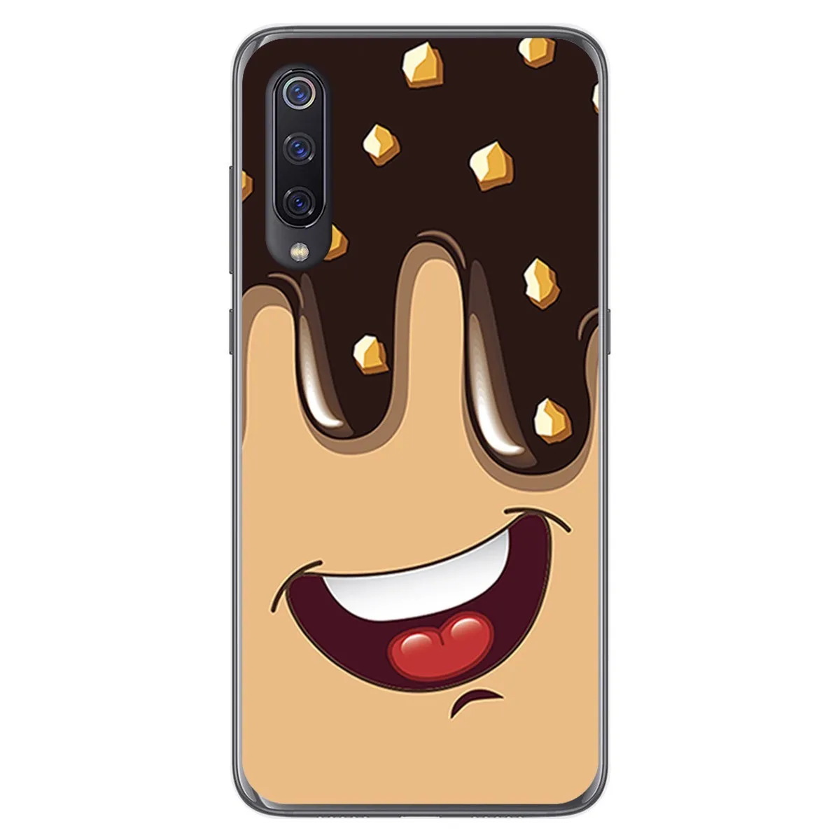 Funda Gel Tpu para Xiaomi Mi 9 diseño Helado Chocolate Dibujos