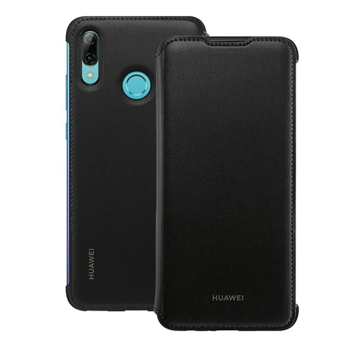 Funda Flip Cover Original color Negra para Huawei P Smart 2019 / Honor 10 Lite