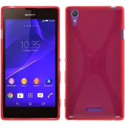 Funda Gel Tpu Sony Xperia T3  X Line Color Roja